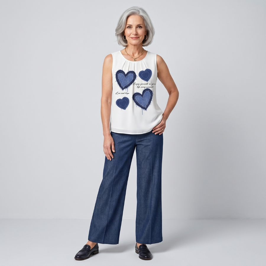 Vanessa | Minimalist Heart Two-Piece Set